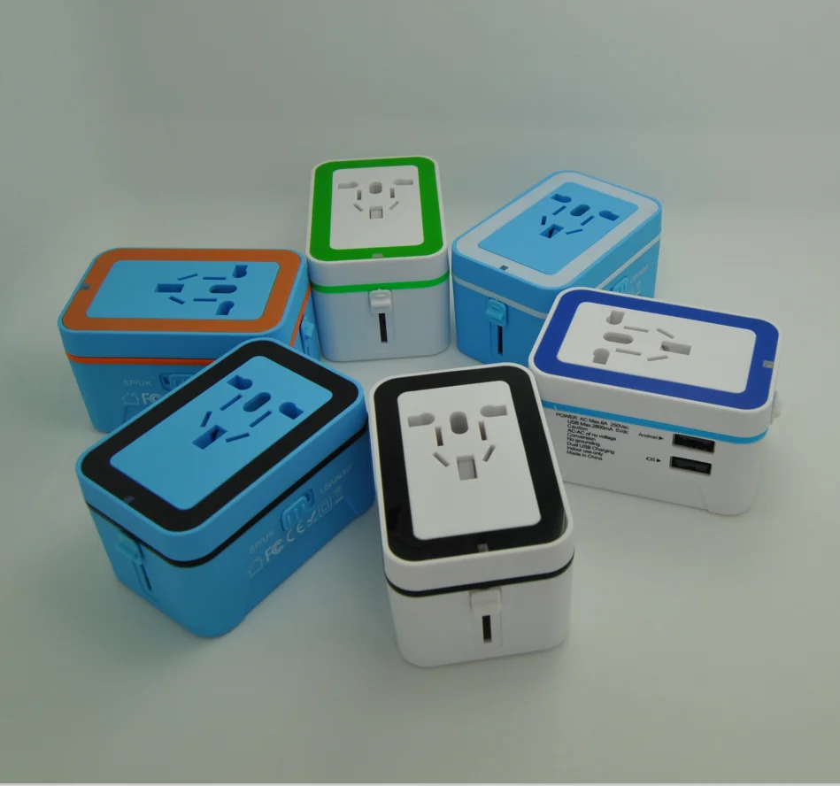 New Toy Products Universal Travel Adapter USB Charger for Travelling Around the World