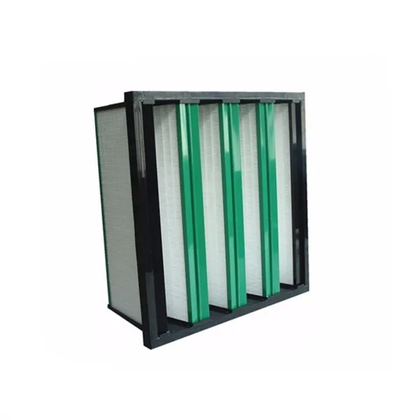 MERV 15 Rigid V Bank Filters Fine Dust Air Filter For Air Handing Units