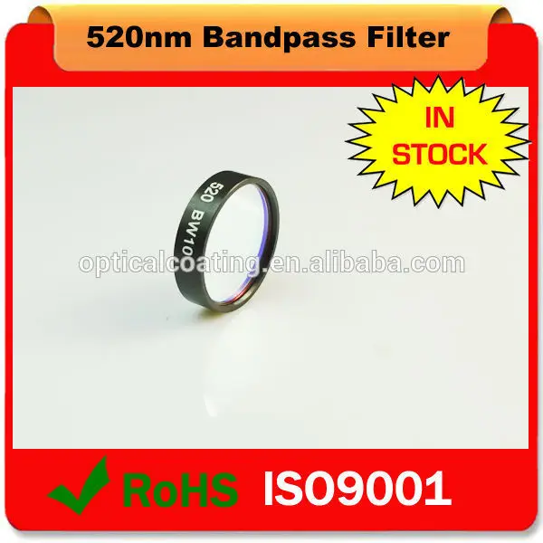 Factory customized 520nm filter designed for green fluorescent protein(GFP) methods in genomics