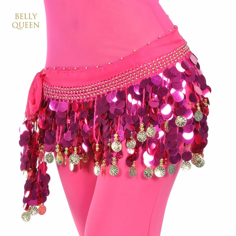 Платок для танца живота с 88 золотыми монетами пояс BellyQueen