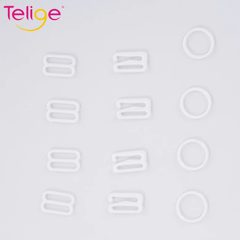
Factory wholesale underwear accessories 15 mm nylon strap slides bra ring 