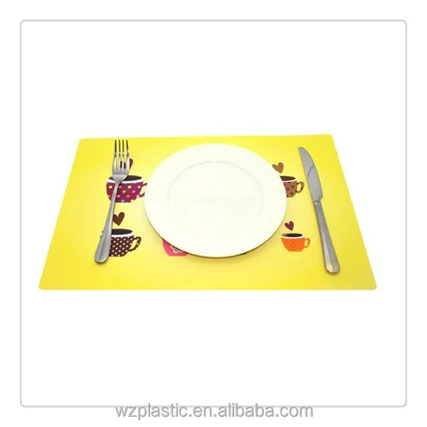 
Custom printed plastic PP placemat /PP table mat /place table mat 