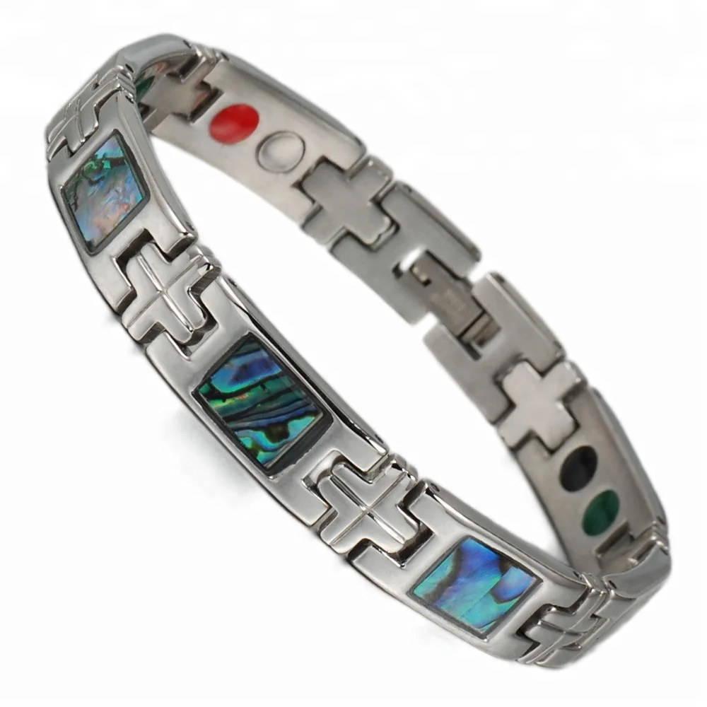 Wollet bangladesh jewelry with bio magnetic stainless steel bracelet for wholesale
