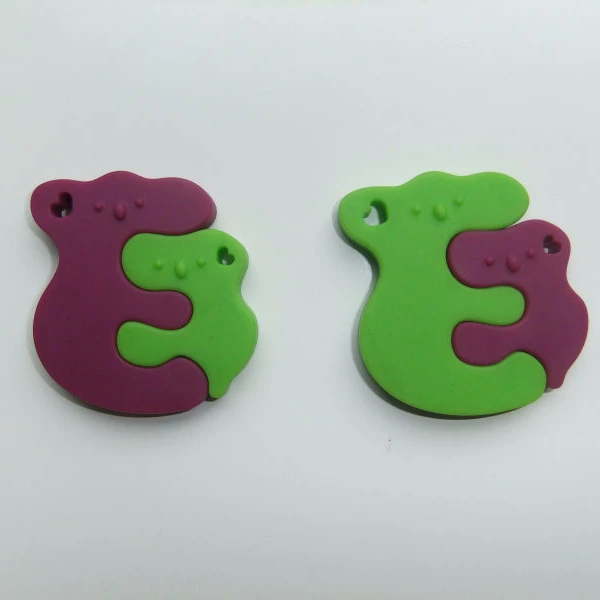 Latest Arrival Custom Soft Silicone Koala Jewelry Pendant Safe Pendant Teether