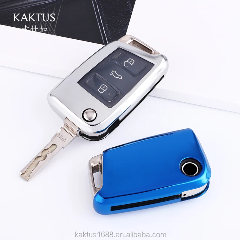 For volkswagen Golf 7 Lamando Superb Teramont Tiguan L Touran LAVIDA PLUS Car Key Case TPU protect Cover Carkey shell