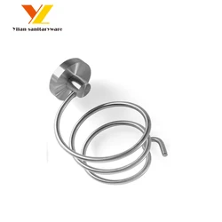 Wall Mounted Stainless Steel Salon Hair Dryer Holder Rack Hair Product Organizer