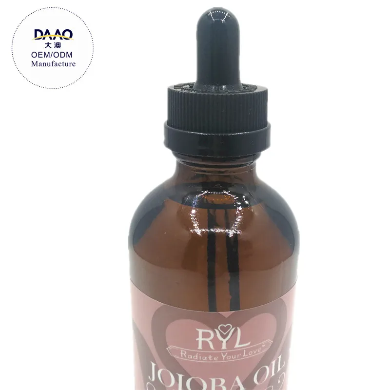 Carrier oil Free Sample 100% Pure Nature Jojoba Oil Wholesale Low Price Bulk Cold Pressed Golden Jojoba Oil