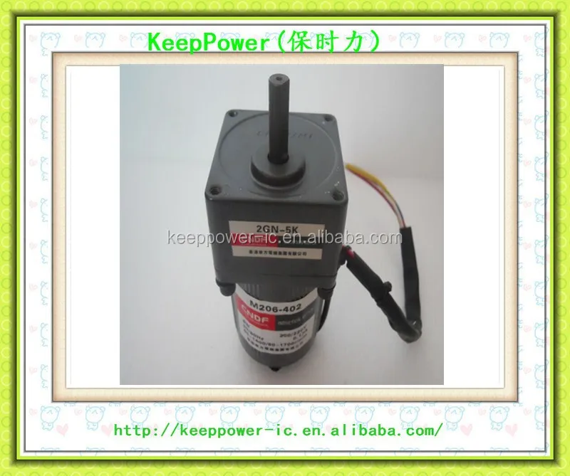 M206-402/2GN-5K 220V AC single phase damping geared motors 6W motor gear motor with low speed micro governor