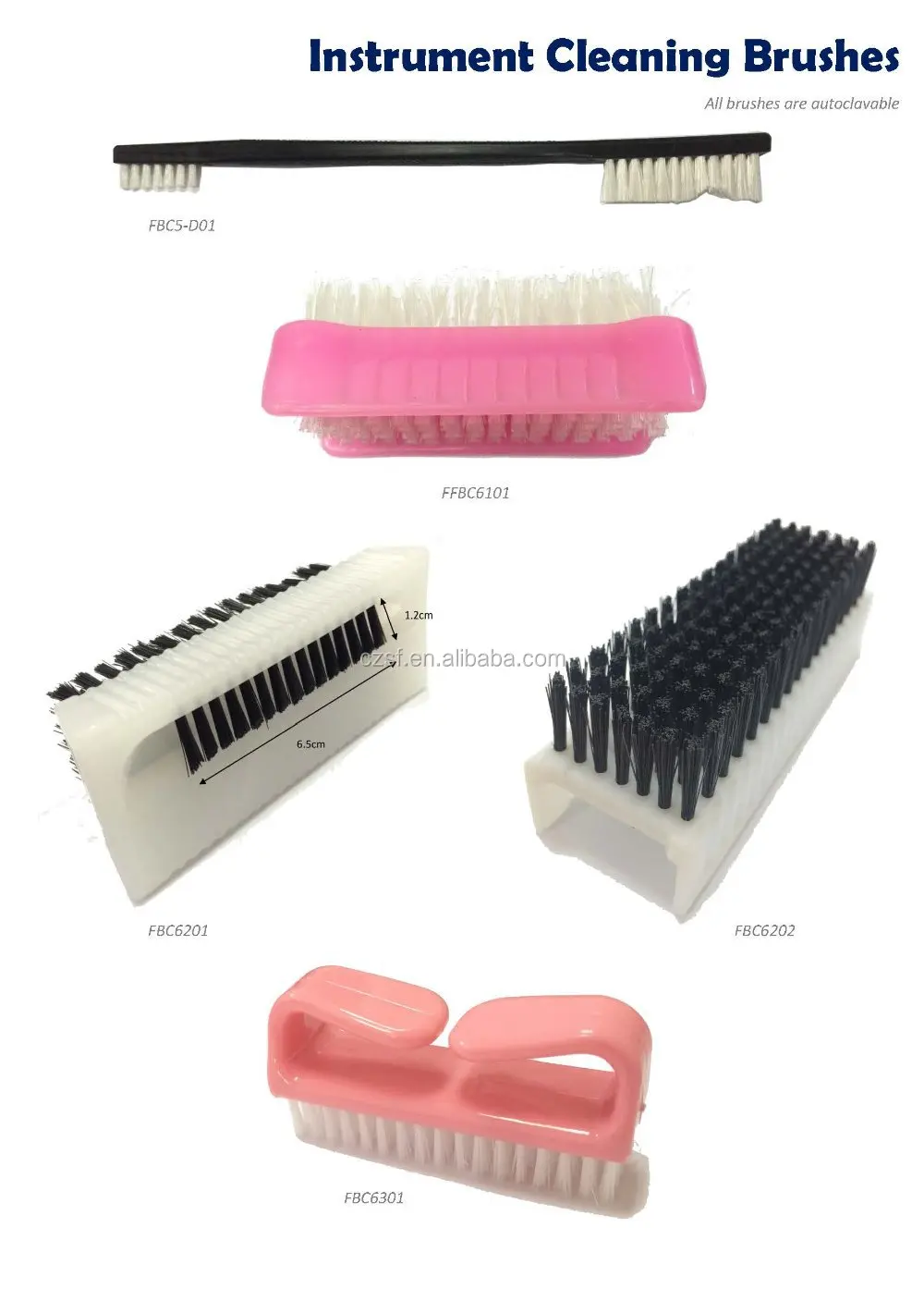 Nylon surgeons Autoclavable surgical brush nail cleaning brush