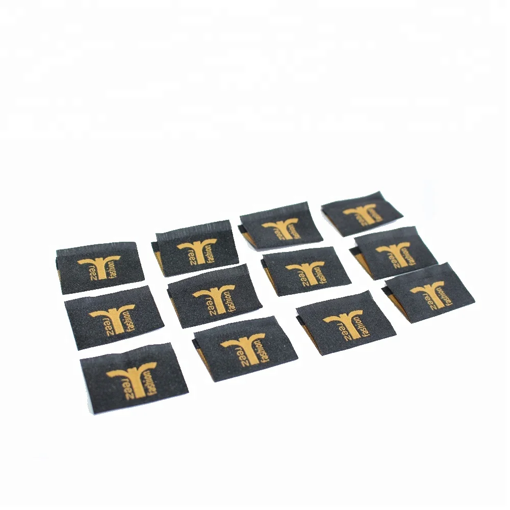 Good Quality Custom Name Logo Machine Woven Badges for School Uniform Clothing and Bag