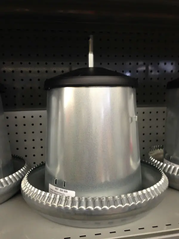Aluminium and Galvanised Chicken Feeder For Sale