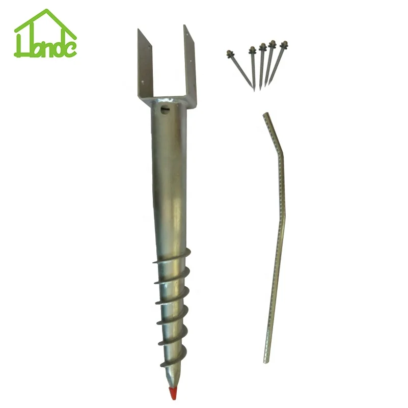 Hot Dipped Galvanized Ground Anchor For Wooden Fence