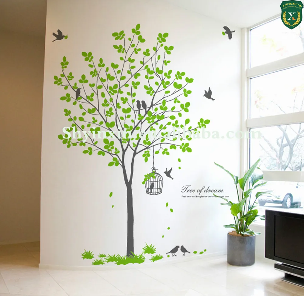 Durable quality custom design removable art adhesive wall vinyl decals