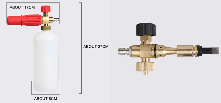 China form wash foam gun with mesh filter snow foam lance for customization with 1/4 quick connector