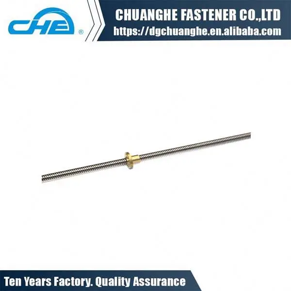 High quality m6 lead screws with trapezoidal thread