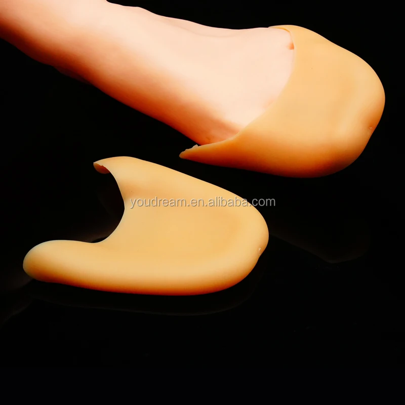 Comfortable Toe Cup / Pad / Insole / Toe Cover Silicone Foot Cover Toe Protector (White)