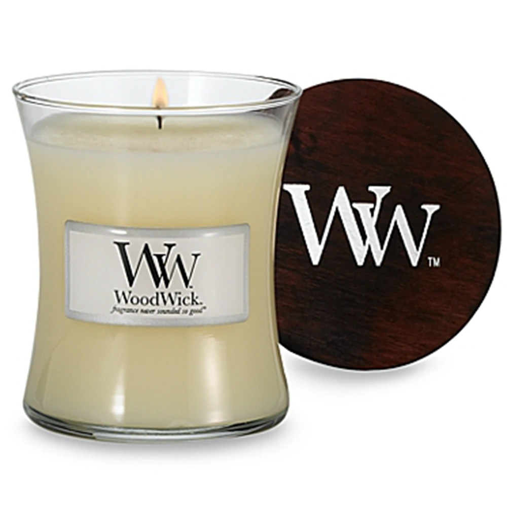 
Wooden Wick Soy Candle, Natural Scented Crackling Soy Candle, Premium Wood Lid 