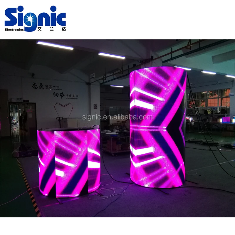 Signic Quality Assurance P2.5 P 4 Wide Application Led Screen Indoor Flexible Soft LED Display Module Panel