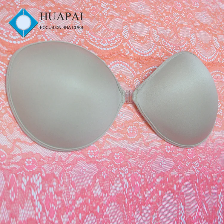 Huapai Fashion design Custom Size adjustable invisible bra cup for Silicone Strapless bra