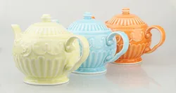 900ml Porcelain Color Glazed Coffee Tea Pots