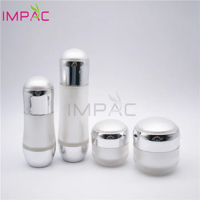 Cute Pill Shape Facial Sun Screen Airless White Lotion Pump Bottle