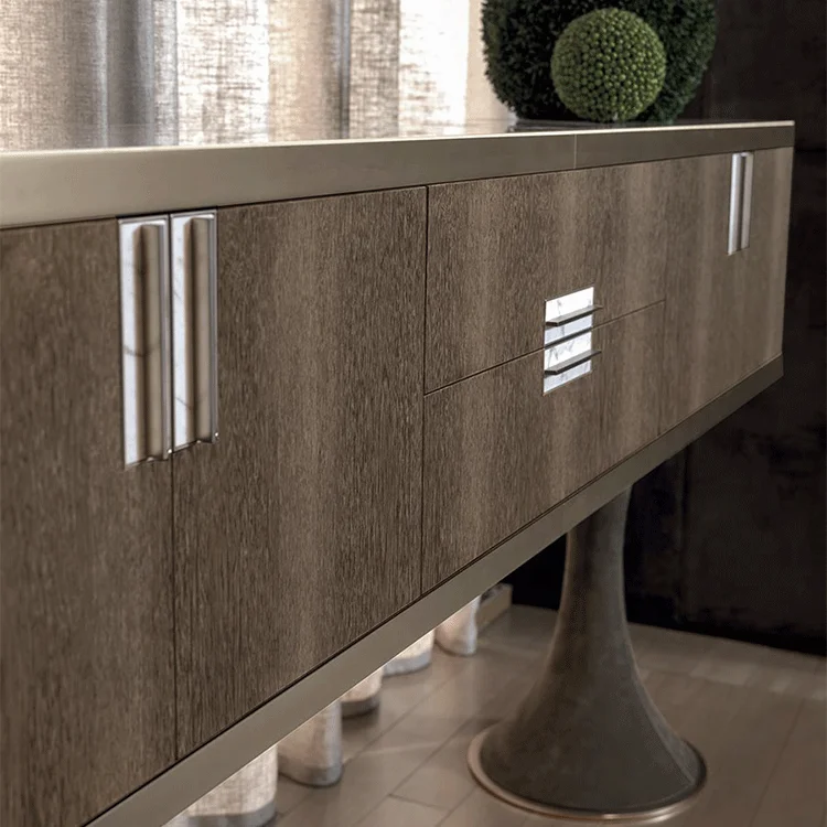 
Wall side cabinet flower stand with storage space beautiful living room furniture hotel lobby 