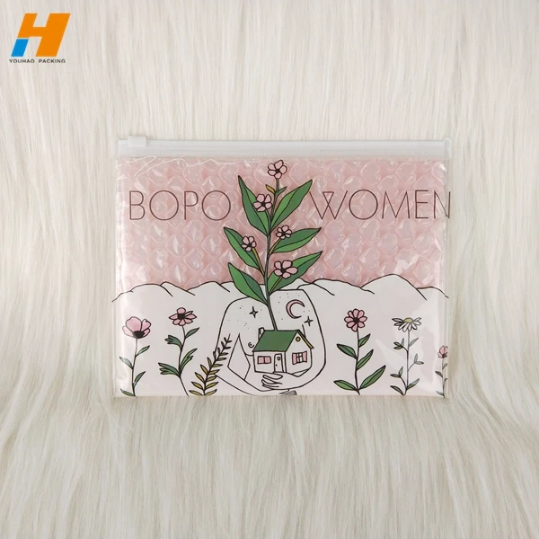 
2021 year hotest clear ziplock bubble bag, bubble pouch with zipper for cosmetic, jewelry 