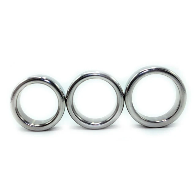 5mm thick stainless steel penis ring for men metal male time delay ball stretcher penis cock ring