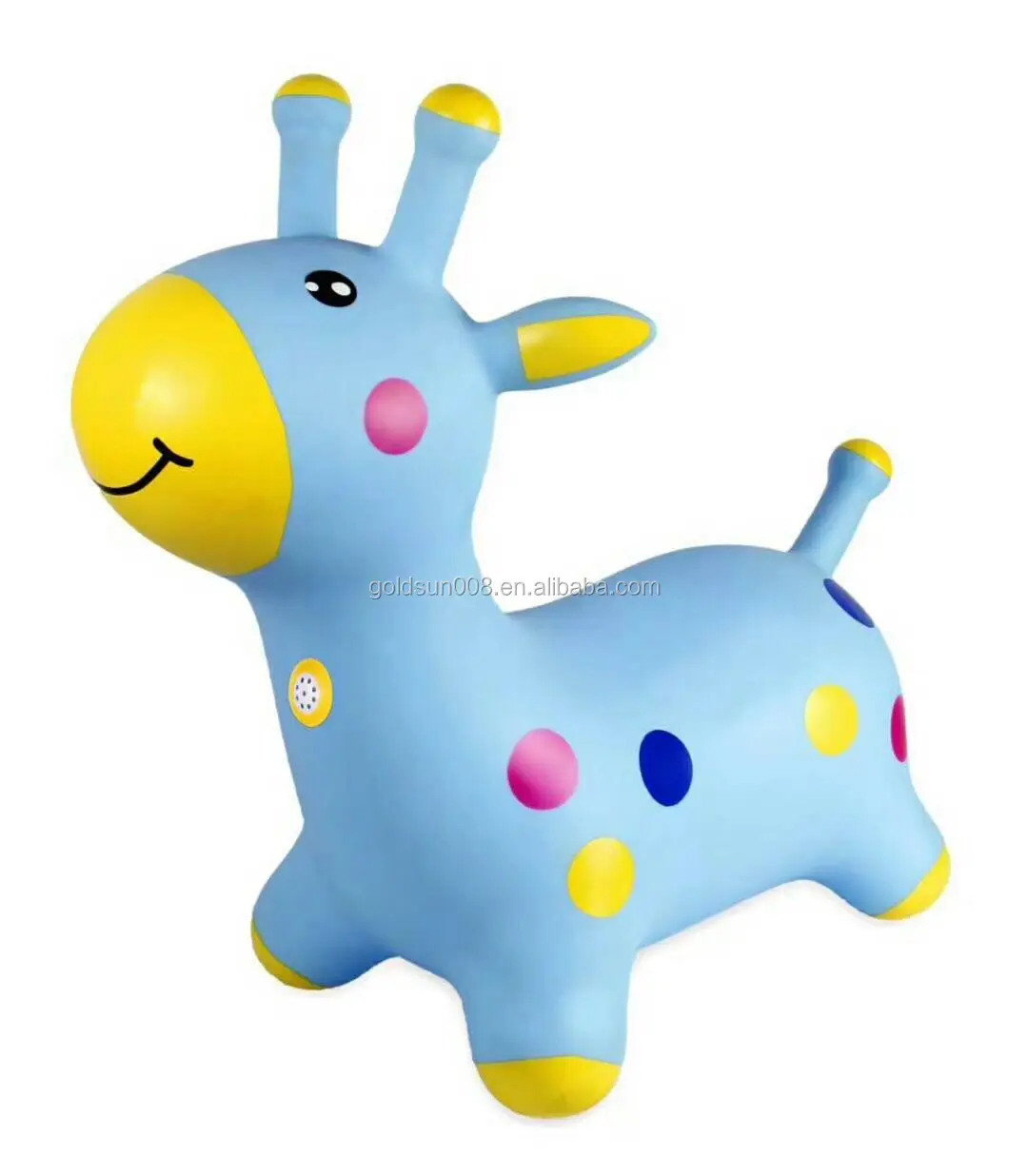 Inflatable Ride On Animal Toys Non-toxic PVC Jumping Horse Colorful Animal Deer Hopper