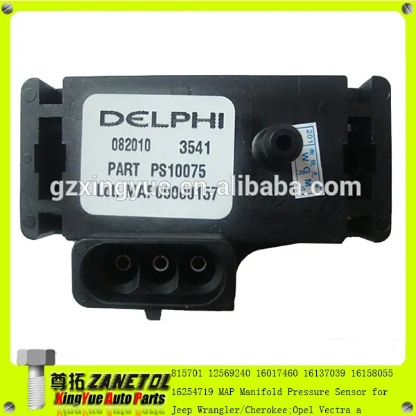 815701 12569240 16017460 16137039 16158055 16254719 MAP Manifold Pressure Sensor for Opel Astra G 98-09 Opel Vectra A 95-98