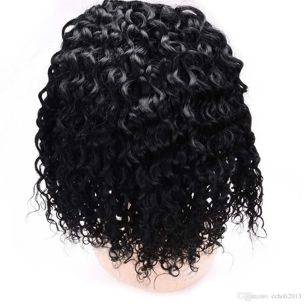 120g Short natural  kinky curly human hair drawstring ponytails Clip ins natural hair puff pony tail