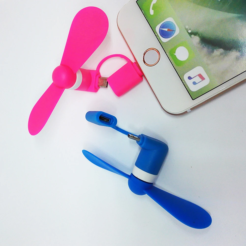 Конкурентоспособная цена 2 в 1 IOS и Android сотовый телефон 5 Pin Micro Mini USB вентилятор