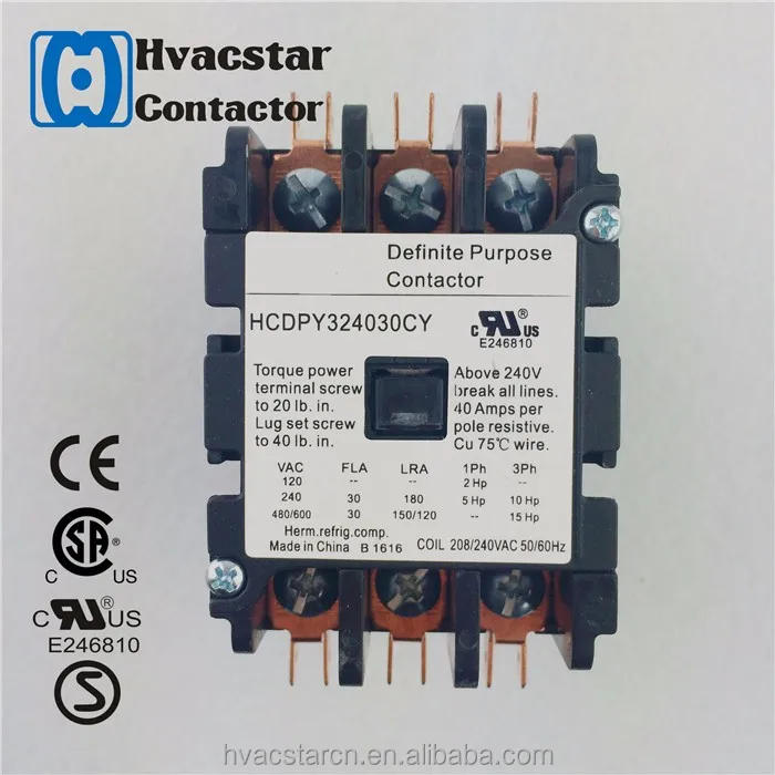 тсс тип hc тип ul 20A 3 Полюса 208/240 магнитный контактор переменного тока furnas воздуха состояние 3 фазы 220 В
