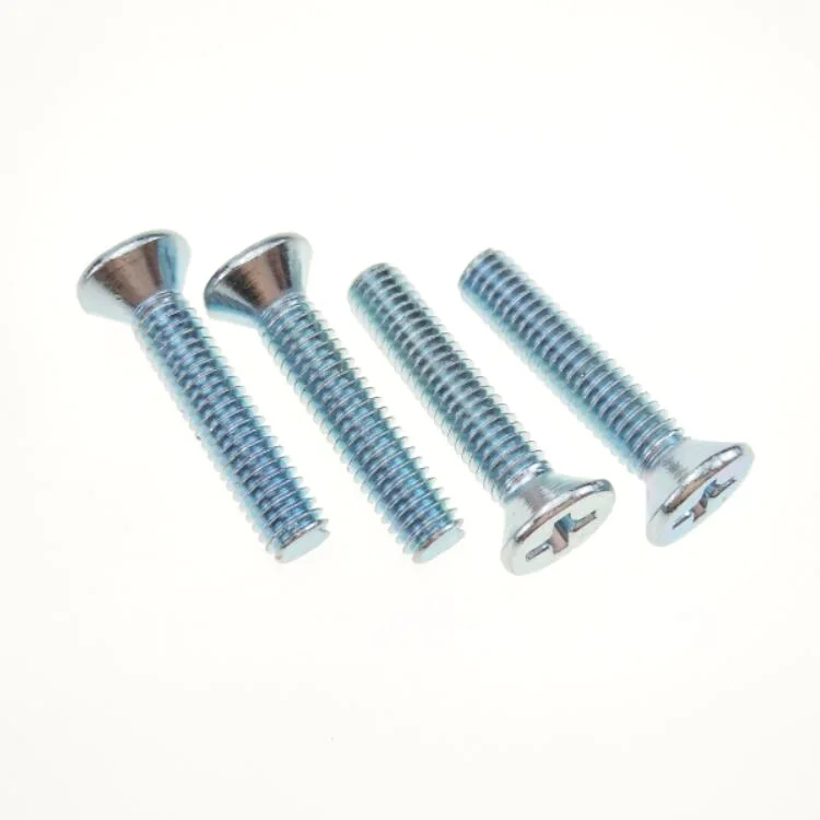 Крепежные винты с плоской головкой Phillips стандартная оцинкованная сталь M4 DIN 965