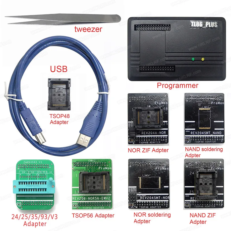 TL86_PLUS Chip Data Recovery Copy Repair Tool NAND TSOP48 TSOP56 FLASH Programmer
