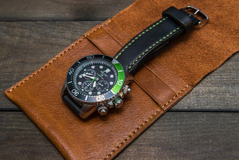 custom storage travel pouch Leather Watch bag