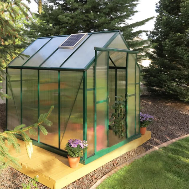 8W New design Thermostatic Greenhouse Bathroom Kitchen Solar Fan Air Circulation Blower Fan Roof Ventilation Fan