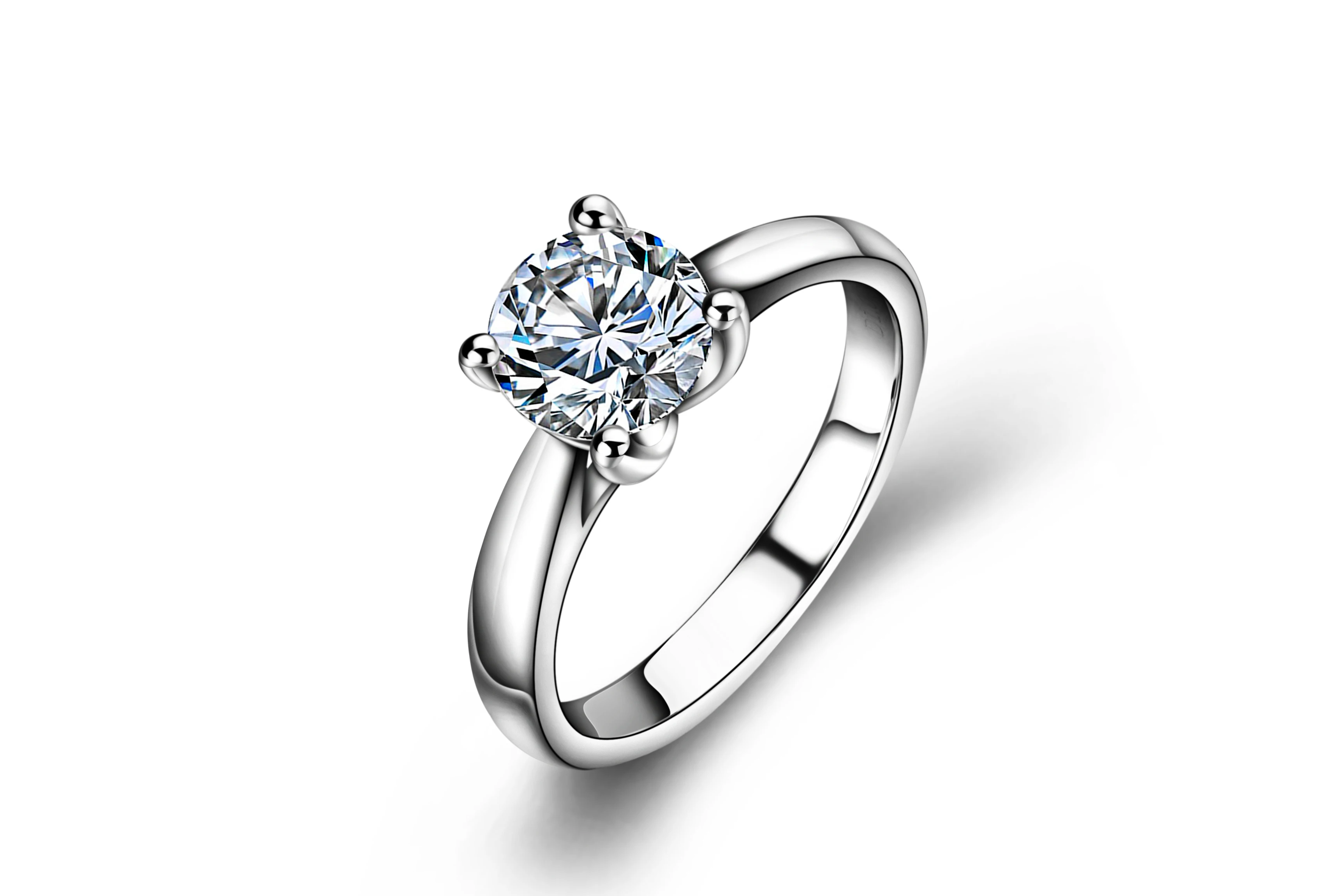 
Fine Jewelry Certificated Diamond Ring PT950 Moissanite Diamond Engagement Ring Engagement Bands or Rings Platinum Prong Setting 