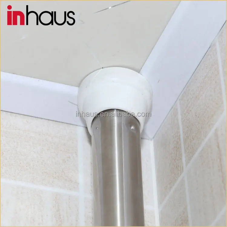 
4 tier stainless steel standing bathroom shampoo rack with suction cup 