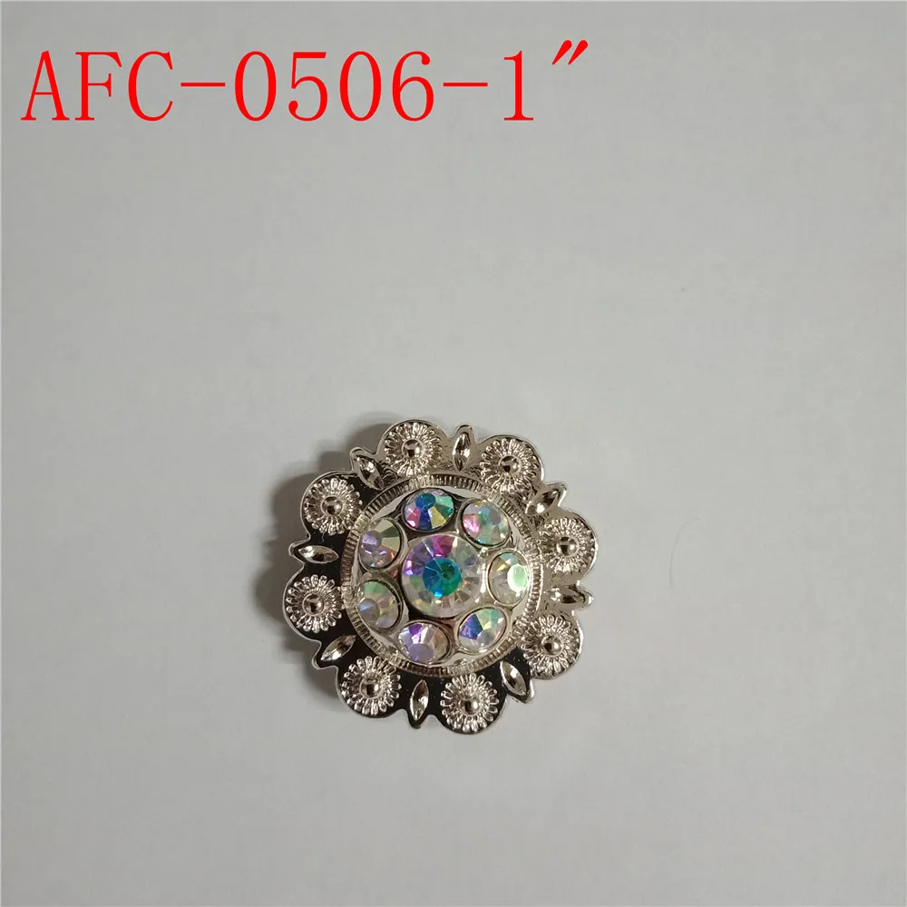 shiny saddle conchos with crystal