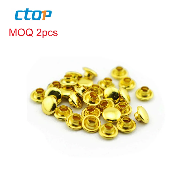 Guangzhou factory garment accessories metal stud jean custom studs decorative rivets metal rivet double cap rivet