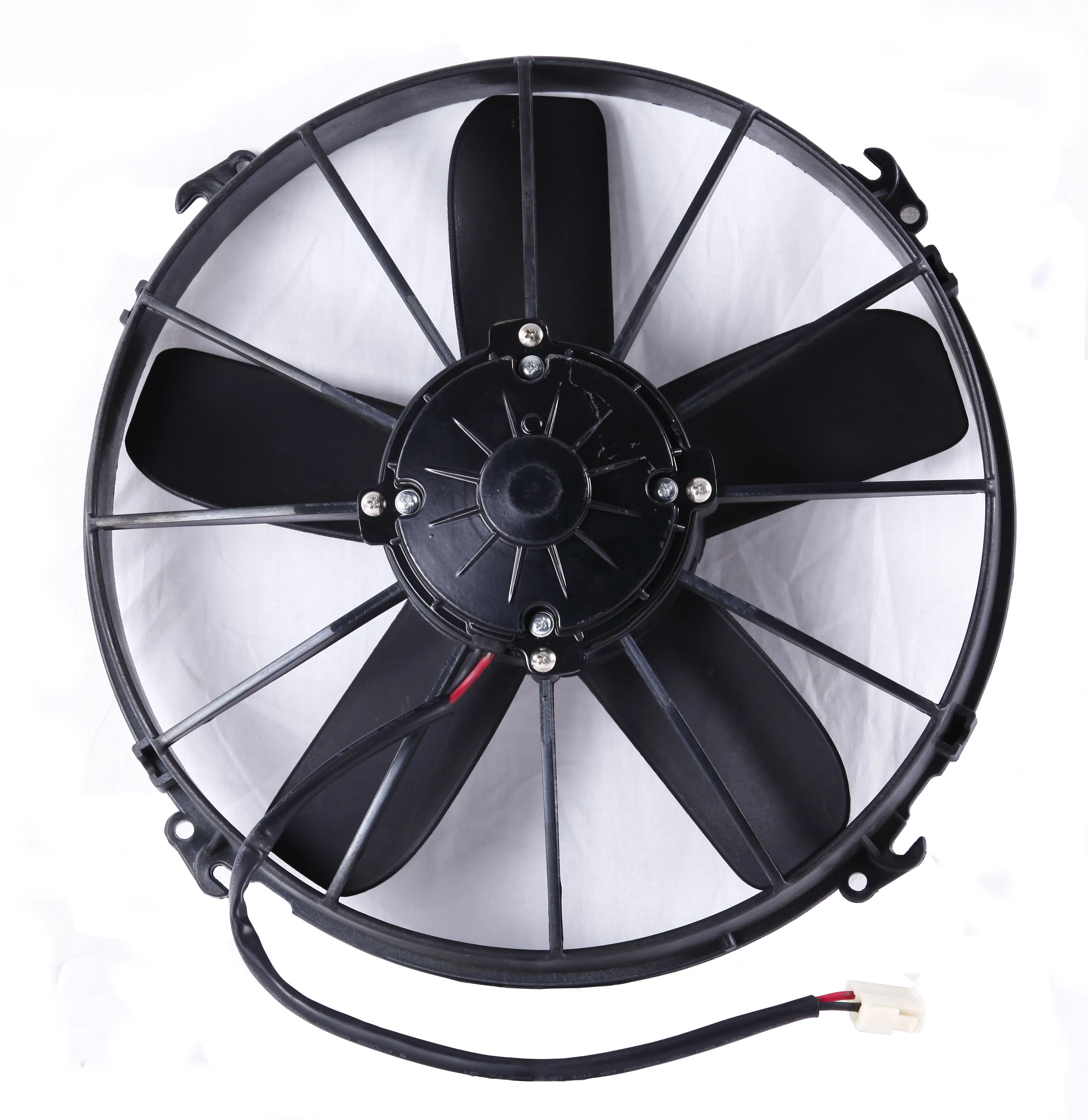 12V and 24V DC brush motor axial fan replace spal VA01 series for bus condenser fan push and pull from China manufacture