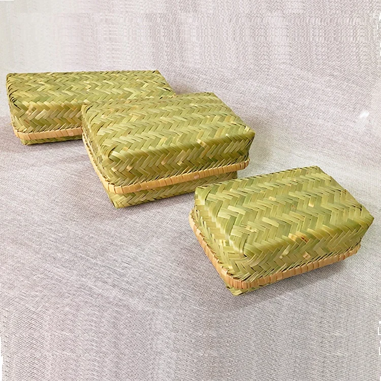 Handmade Bamboo Fruit Woven Bread Storage Baskets Wholesale