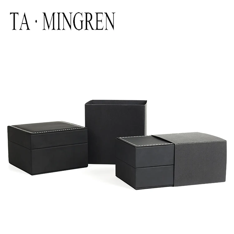 China Cheap Personalize Packaging Box Custom PU Leather Watch Box Wholesale