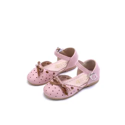 Новое поступление, детские сандалии принцессы с милыми цветами