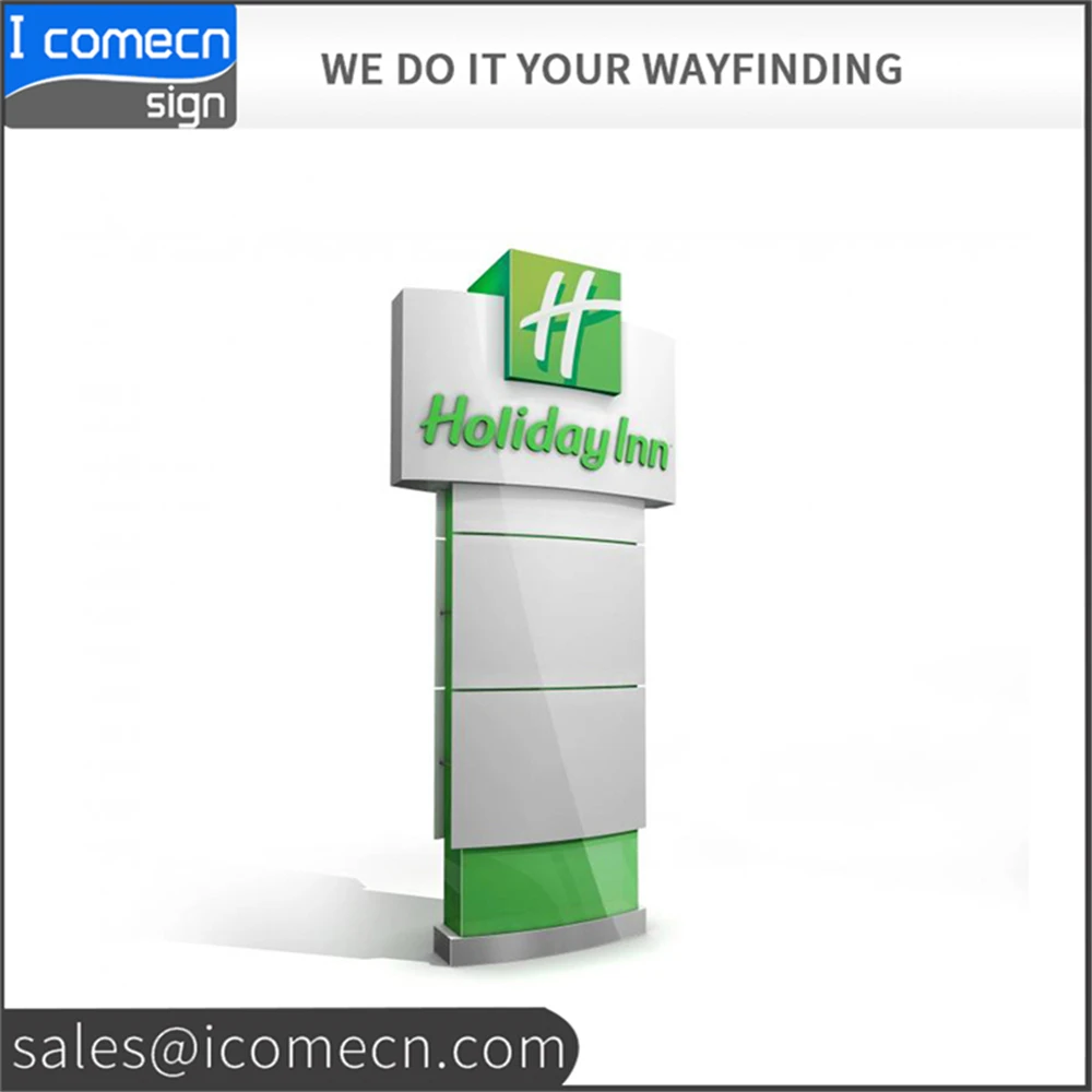 used outdoor digital signs sale aluminium pole led pylon sign for advertising