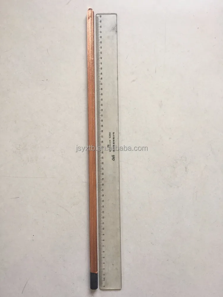 DC copper coated pointed arc air gouging carbon electrode rod 12*510mm