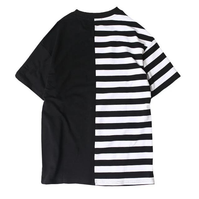 2022 Wholesale High Quality custom print latest T shirt designs men striped t-shirt