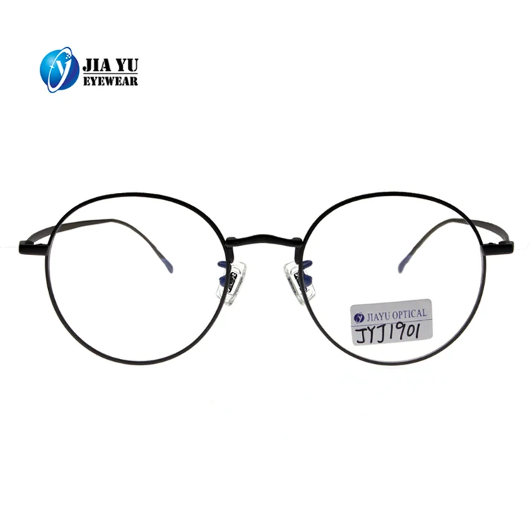 High Quality Classic Round Full Rim Style Optical Titanium Frame Glasses for Women and Men
