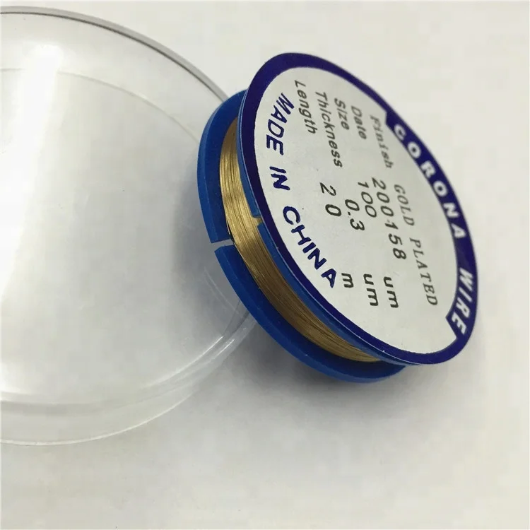 20 Meters Length 0.3um Thickness Gold Plate Charge Corona Wire for Konica for Canon for Xerox For Ricoh For Kyocera For Sharp